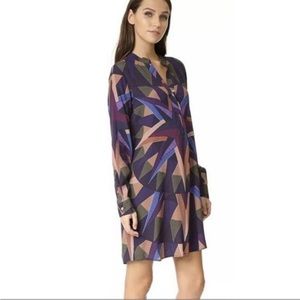 MARA HOFFMAN tunic A-line mini dress. Compass model. Geometric design. Size Sm.